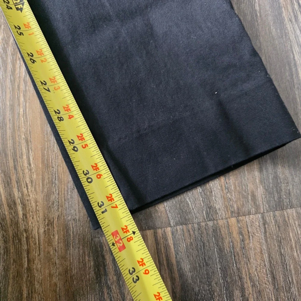 Banana Republic Slim Fit Black Chino Pants Mens 31x32 Cotton Stretch